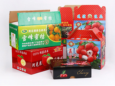 快遞水果專用（yòng）紙（zhǐ）箱子（zǐ） 水果禮（lǐ）品（pǐn）彩（cǎi）箱定製（zhì）