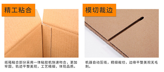 紙箱精工粘合，模（mó）切裁邊